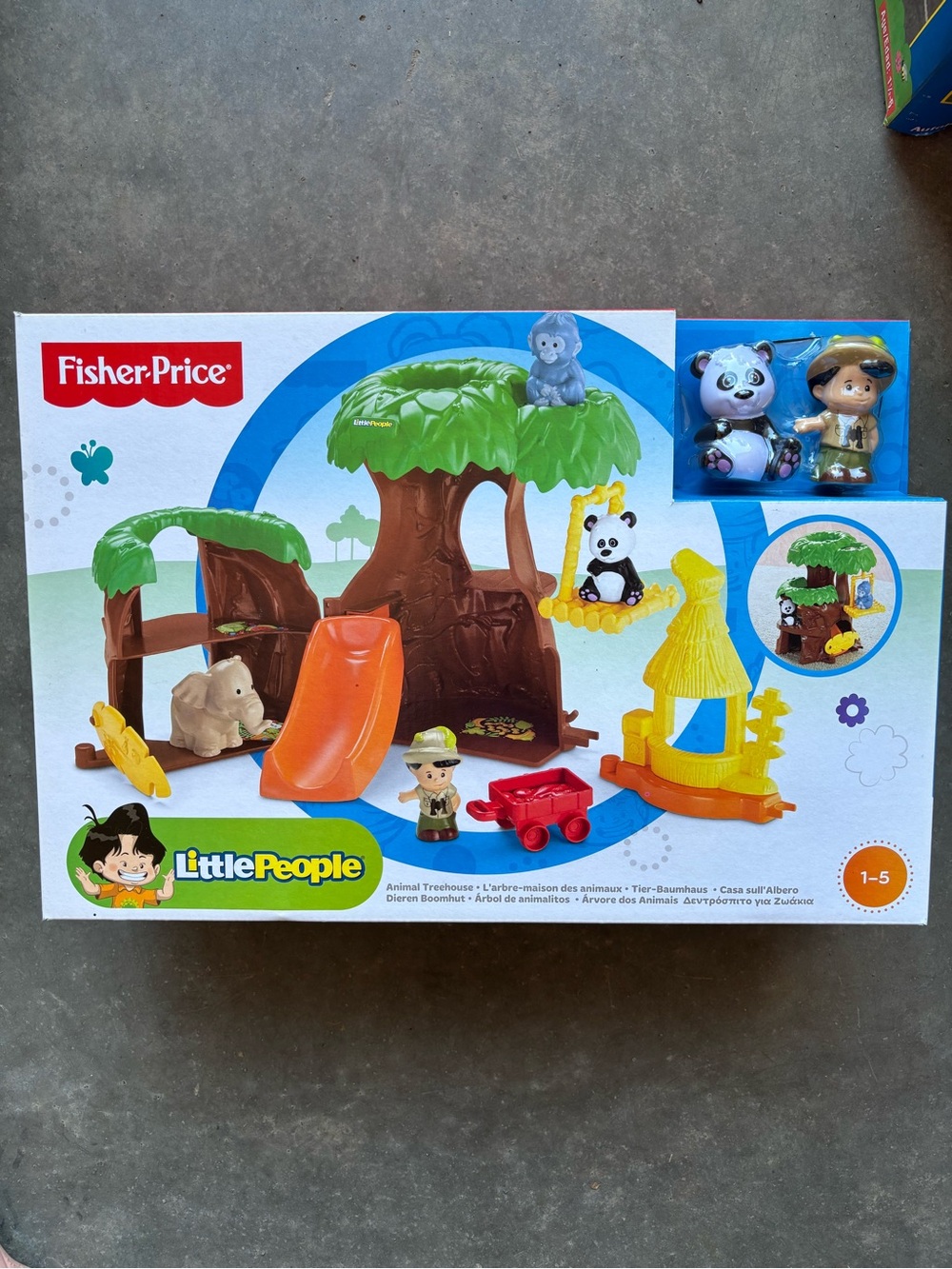 Fisher-Price Little People Animal Treehouse Playset - Green / Orange
